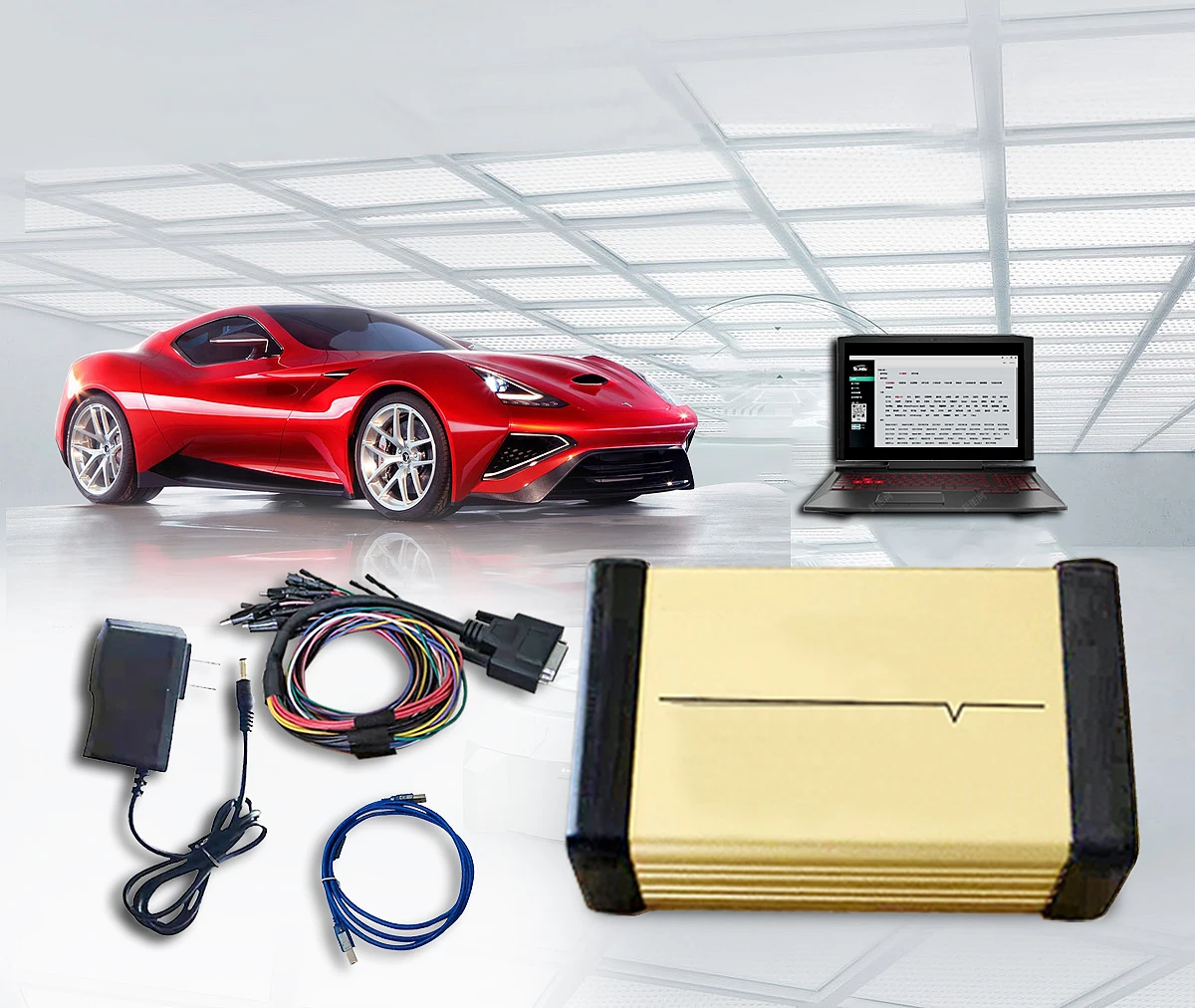 Car ECU Bench Tool Full Support Version License and Update Online Supports MD1 MG1 MED9 ECUs ECUHelp VR Read&Write