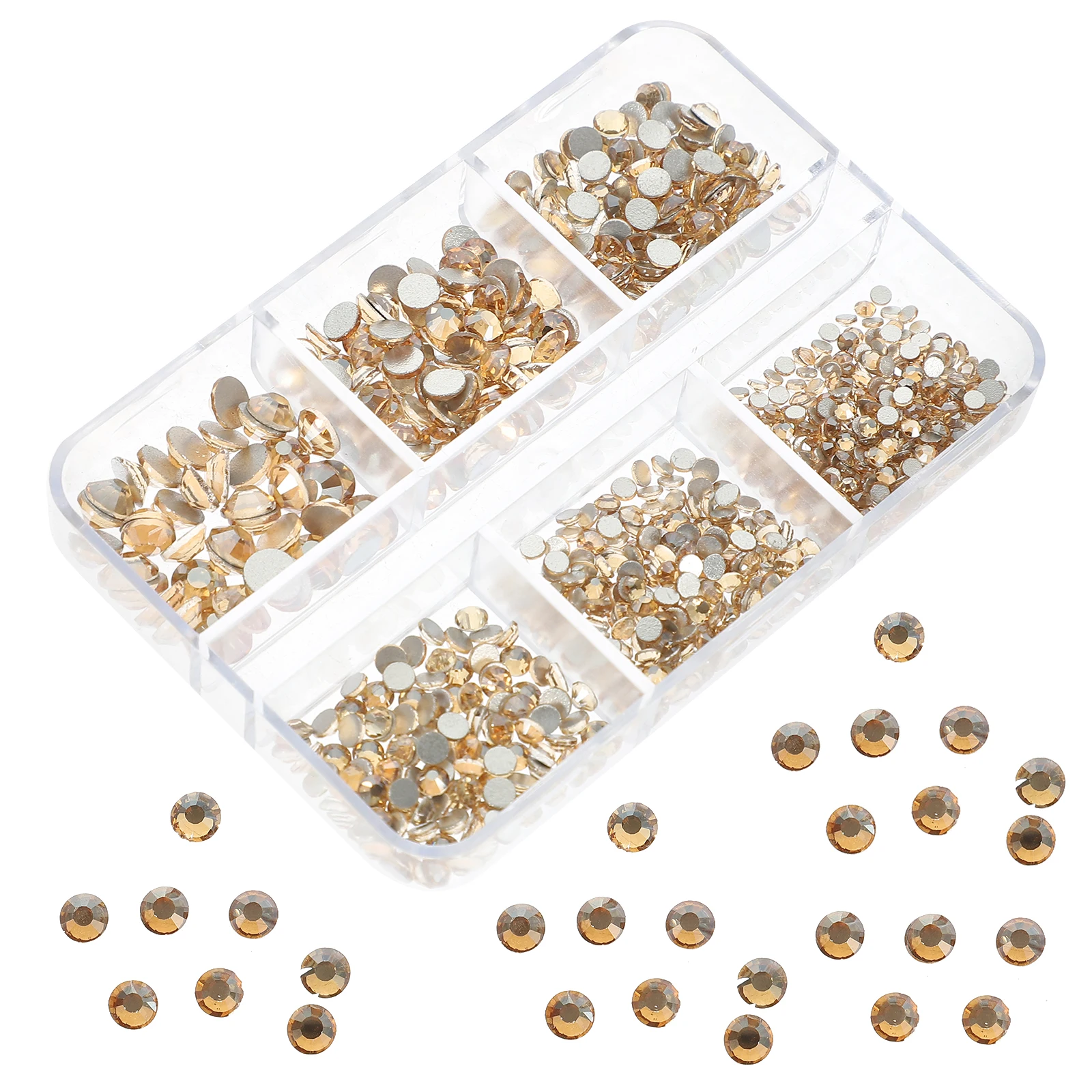 

Rhinestone naments for DIY Manicure Nail Charms Decorations Phone Case Accessories White Color Flatback Long Life Easy