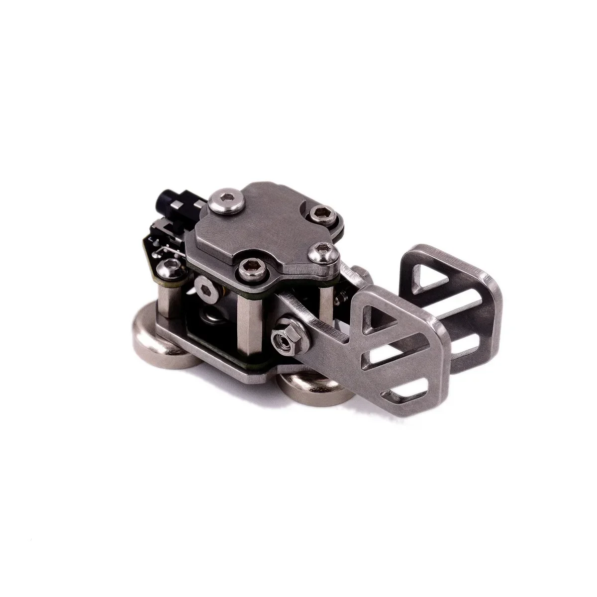 Double Paddles Keyer Telegram CW Morse Code Magnets Base Mechanical Aesthetics Steampunk Design HF Radio Key Accessory