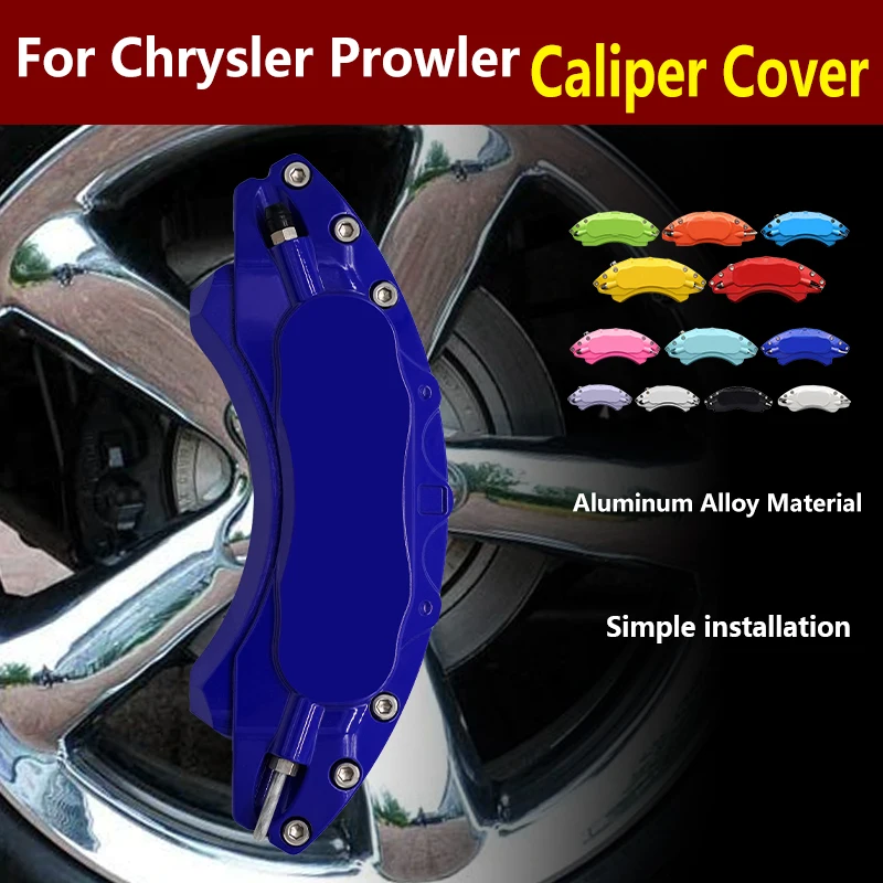 

For Chrysler Prowler Car Brake Caliper Cover Aluminum Alloy Metal Kit Fit Base Convertible 2 Door 2001 2002