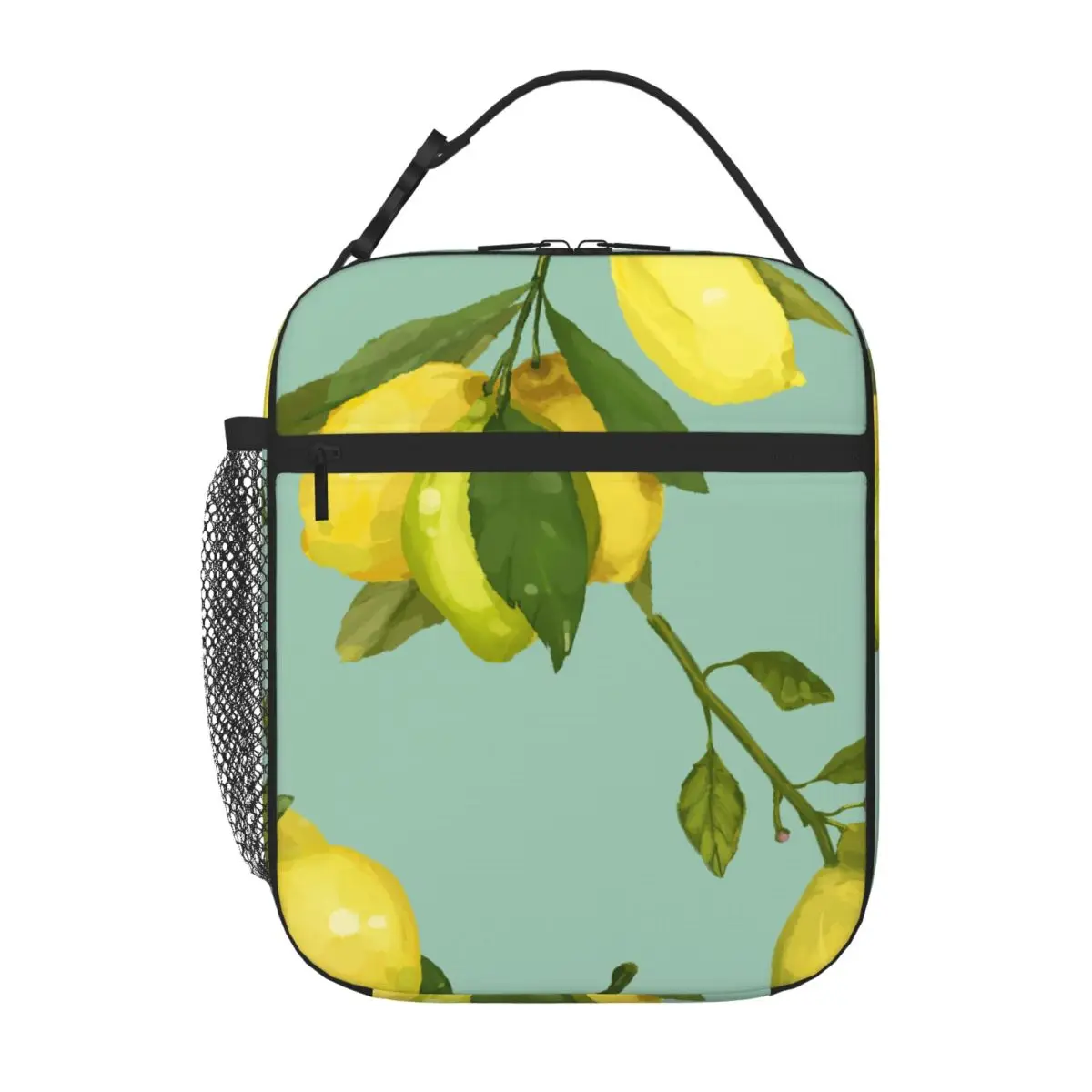 Bestselling Lemon Outdoor Style Carry Lunch Bag Office Break Canvas Lunch Bag