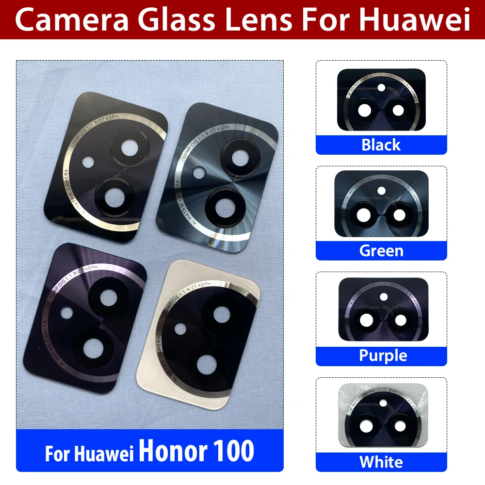 NEW Back Main Rear Camera Glass Lens For Huawei Honor 80 90 100 200 Pro 80 90 GT Se Pura 70 Pro Repair Replacement Camera Lens