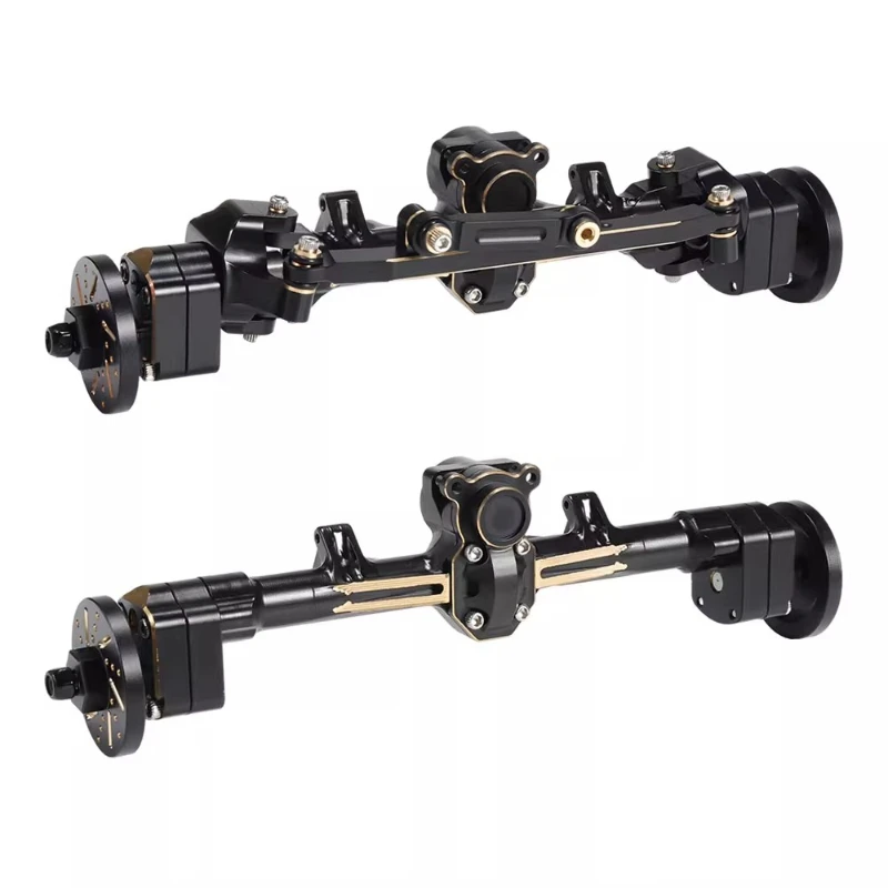 

1/24 Scale Brass Weighted Portal Axles - Fit SCX24 90081 C10 RC Crawler Upgrade Parts