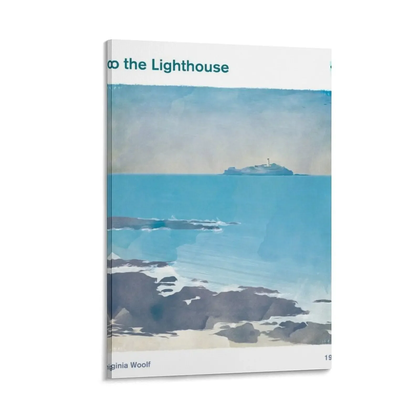

To the Lighthouse, Virginia Woolf Literary Art for Book Lovers Canvas Painting home decor interior bedroom decor