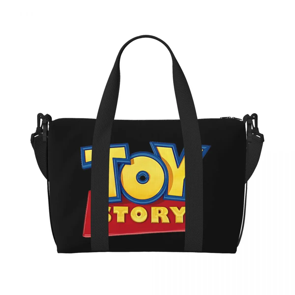 Custom Toy Story Symbol Tote Bag for Women Big Capacity Beach Gym Travel Bags