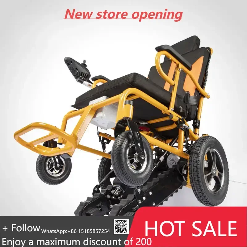 Интеллектуальное обновление для путешествий, полностью автоматическая инвалидная коляска для подъема по лестнице, усиленная рама из углеродистой стали, прочная - BZ-SA1