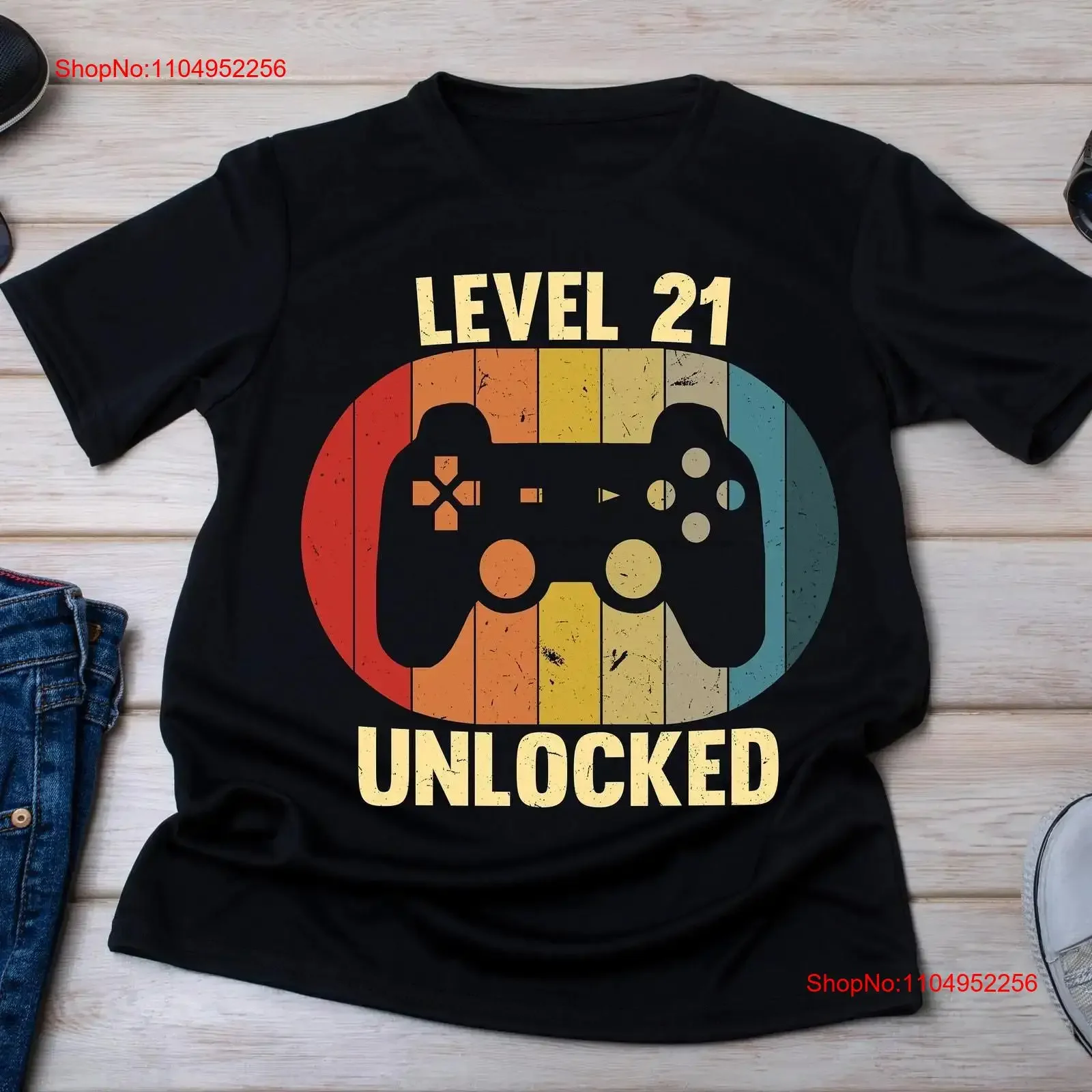 تي شيرت عتيق لعيد الميلاد الحادي والعشرون 21 عامًا على مستوى الذكرى السنوية مفتوح كلاسيكي مغسول للجنسين ملابس شارع أنيقة وناعمة