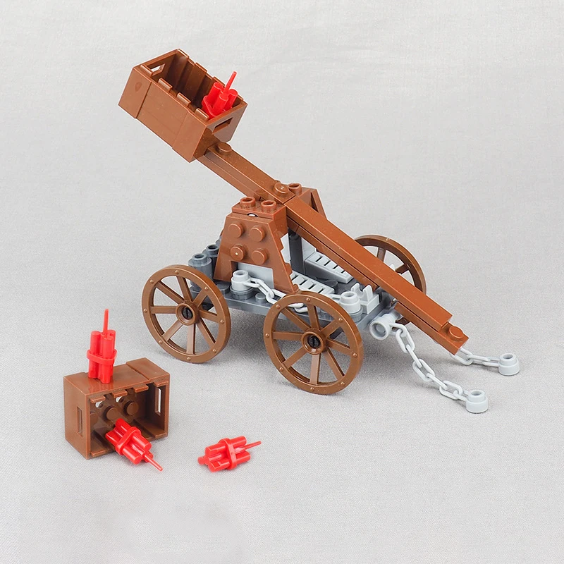 MOC 1 SZT. Żołnierz Bombujący Pojazd Uderzeniowy Klocki Konstrukcyjne Zestaw Starożytne Wojny Zamek Samochód Uderzeniowy Cegiełki DIY Zabawki Prezent dla Dzieci