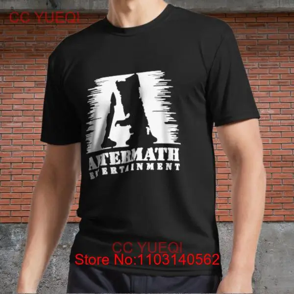 Aftermath Entertainment Active Logo Men's Black T-Shirt Funny Size S to 5XL