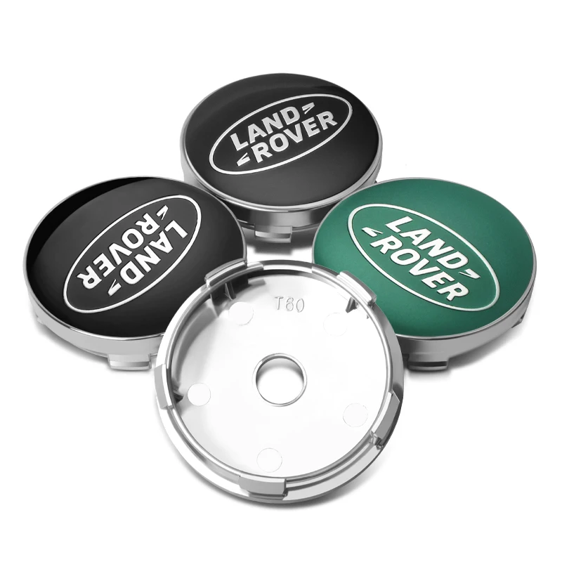 Car Styling 4Pcs 56mm/60mm 3D Wheel Center Hub Caps Decor Stickers Auto Badge Dust Covers For Land Rover Range Rover Discovery