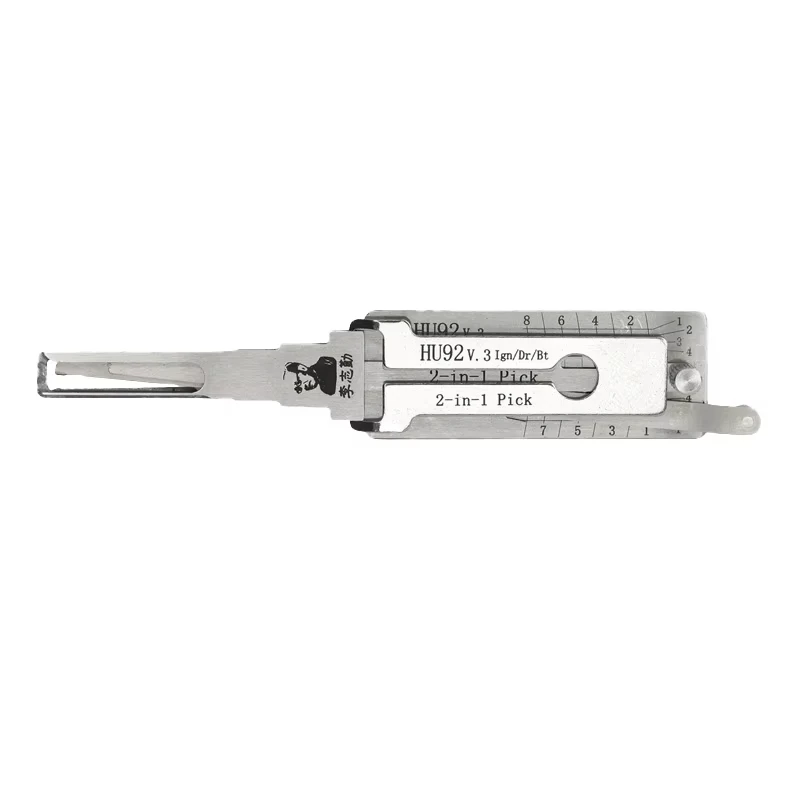 Lishi 2-in-1 Pick/Decoder LOCKSMITH TOOL for BMW/Mini/Rover HU92 (2-Track)—Twin Lifter
