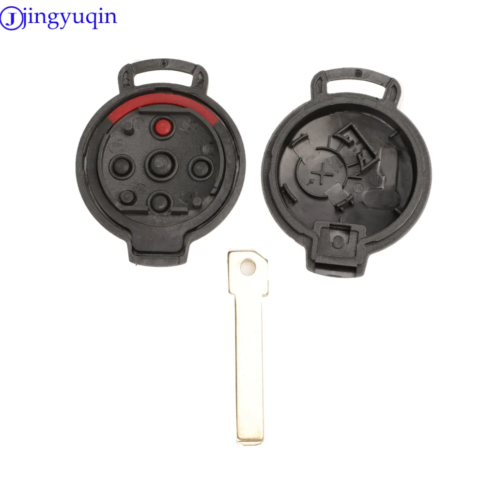 jingyuqin 3/4 Buttons Remote Car Key Shell For Mercedes-Benz Smart Fortwo 451 2007-2013 Remote Key Case Fob