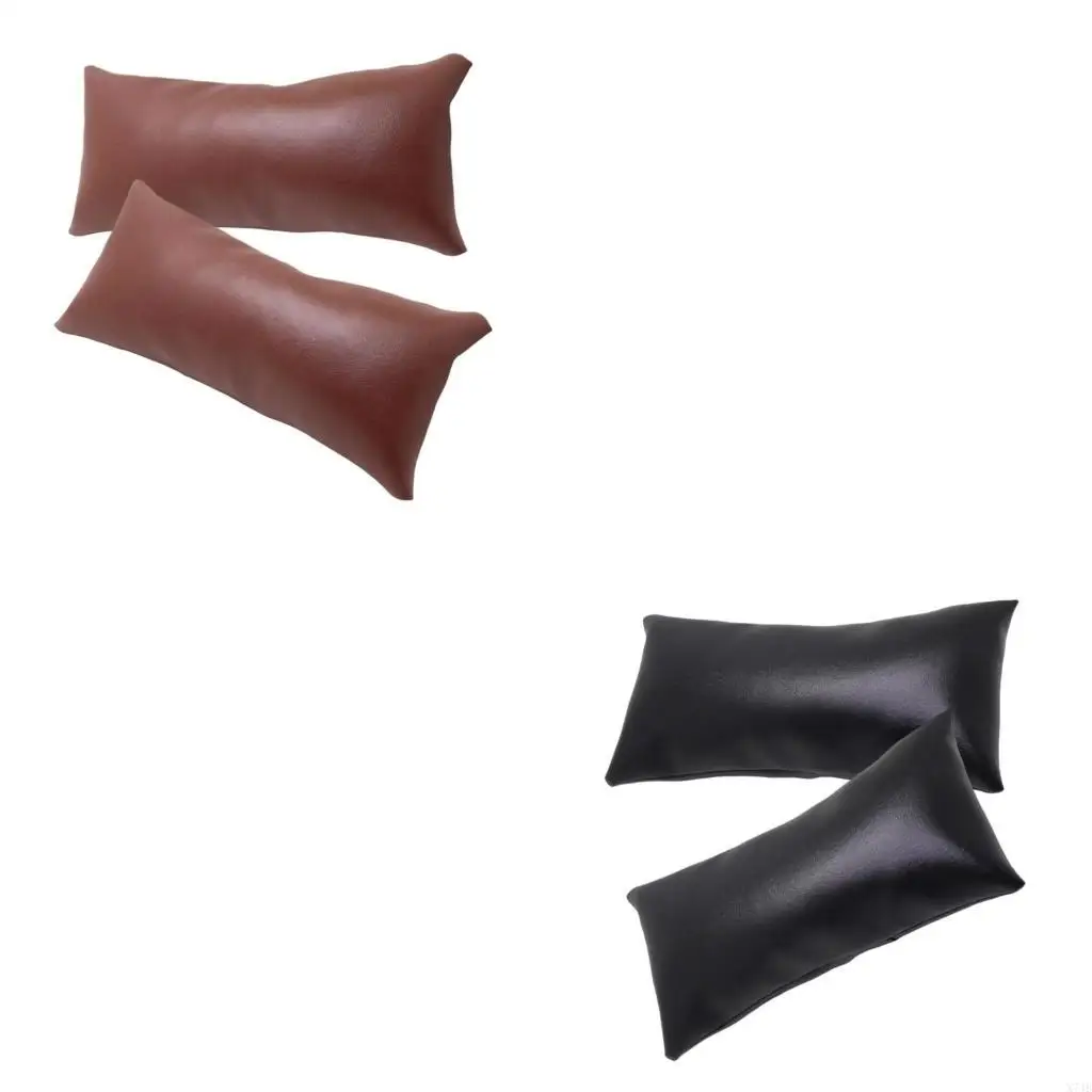 

2 Pack Bangle Presentation Cushions Soft PU Leather Texture Watch Cushion with Reinforced Base for Organizing Watch