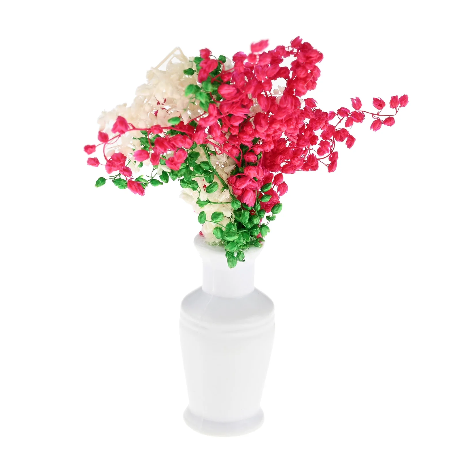 6 قطعة/المجموعة مصغرة زهرة الأواني الملونة مزيج هو O مقياس نموذج السكك الحديدية دمية Diorama المشهد حديقة ديكور 6 أنماط مختلفة