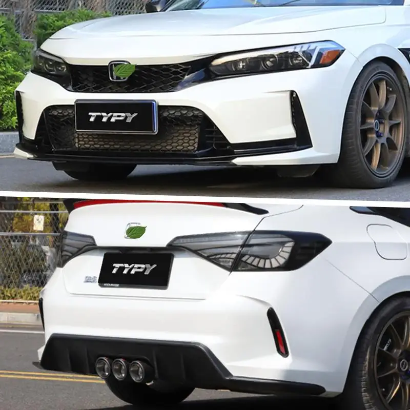 Suitable for 11th Gen Civic Type R Body Kit Modification TR Front and Rear Bumpers Grille Tail Exhaust Pipe Daytime Running Ligh
