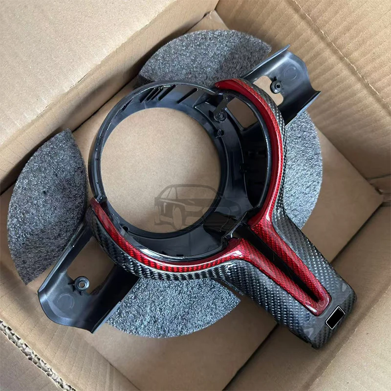 Carbon Fiber Steering Wheel Cover (M-Type), Suitable for BMW 3/4/5/X5 Series F30 F10 F15 F20 F34 Models