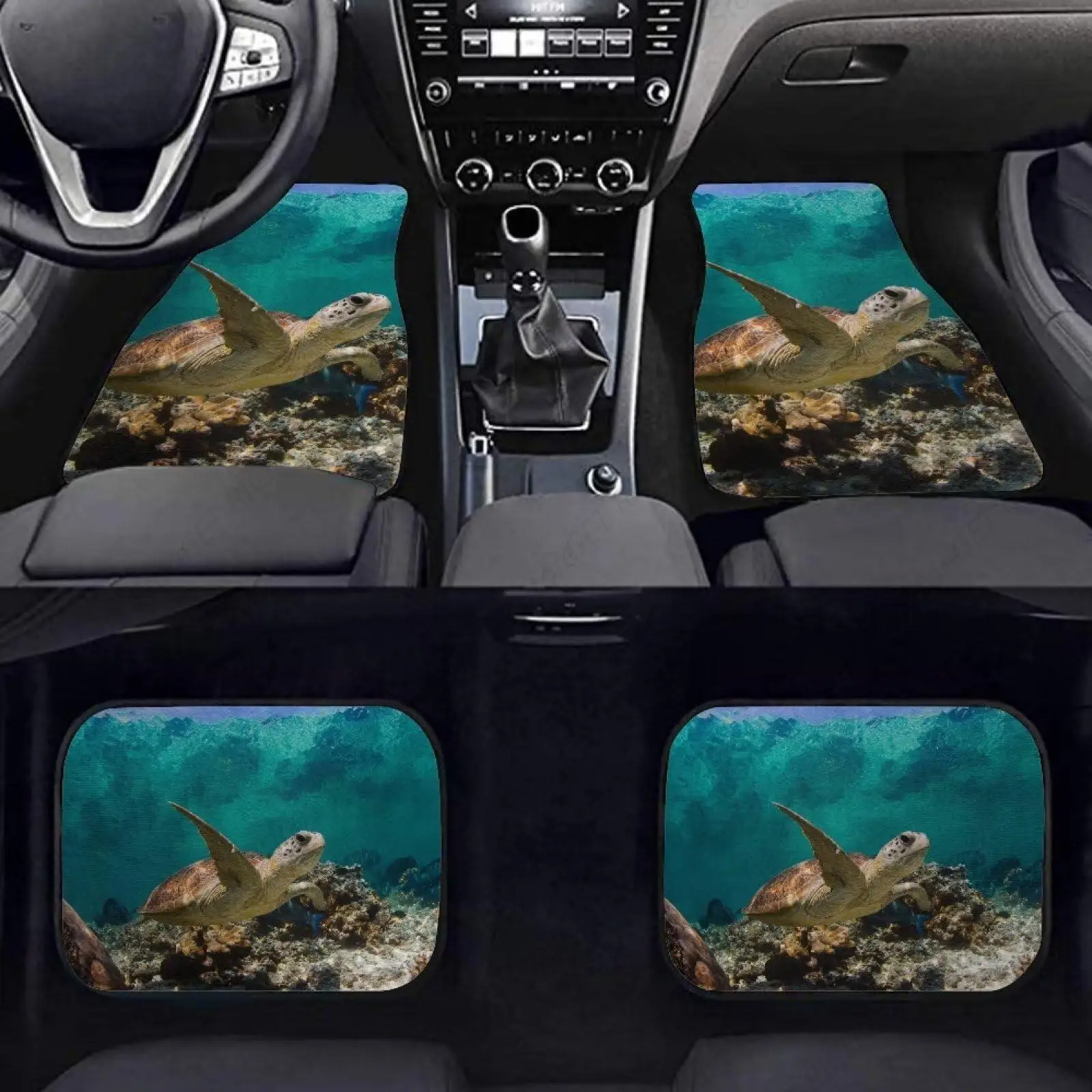 

Alfombrillas Alfombra Tortuga Marina Para Coche, Ajuste Universal, Alfombrillas Automotrices Lanteras Y Traseras