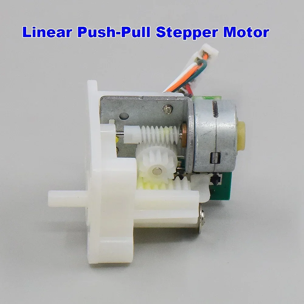 Precious 15mm Stepper Motor Push-Pull Linear Actuator 2-phase 4-wire Stepping Motor Worm Gear Telescopic Shaft Rod 10.5 Ohms