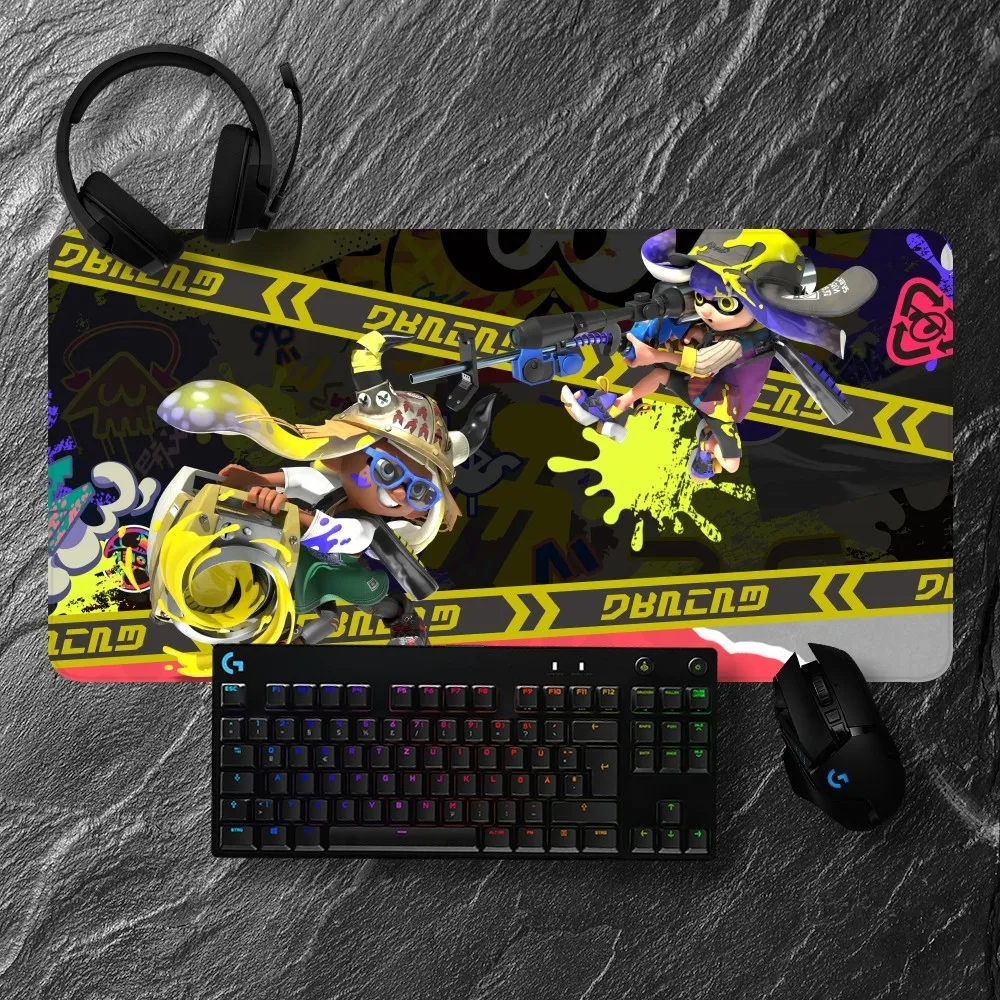 Splatoon 3 Mousepad Non-slip Lockedge Office Student Gaming Thickened Large Writing Pad Cushion