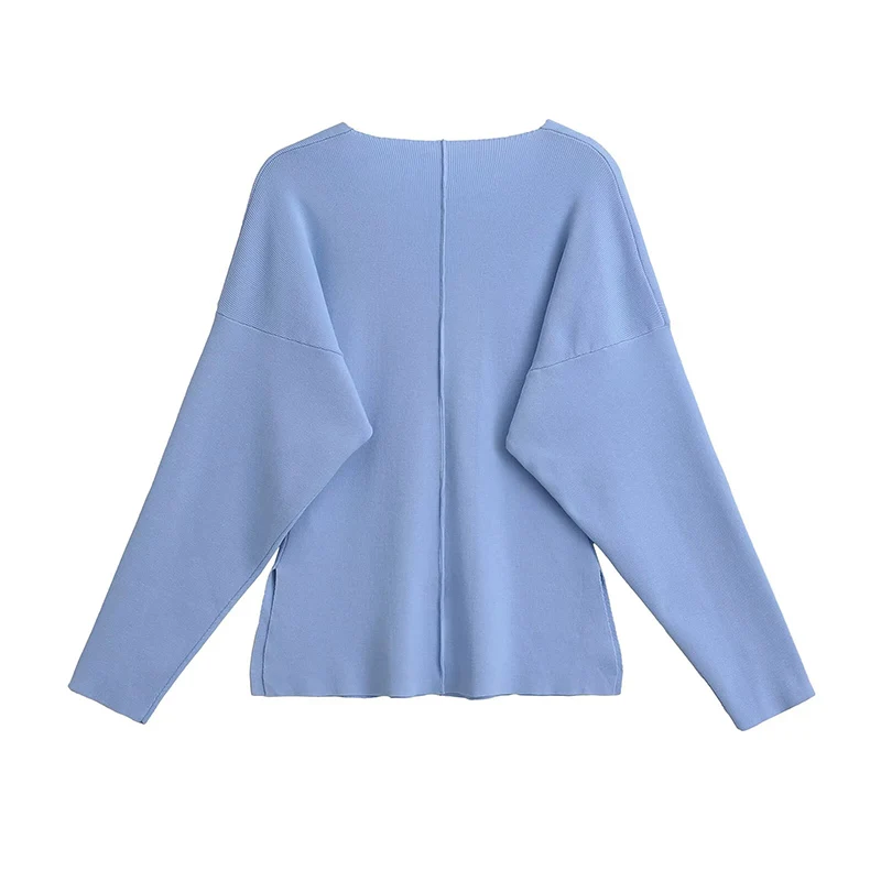 Willshela damesmode effen gebreide trui met enkele rij knopen, vintage v-hals, lange mouwen, vrouwelijke chique damesoutfits