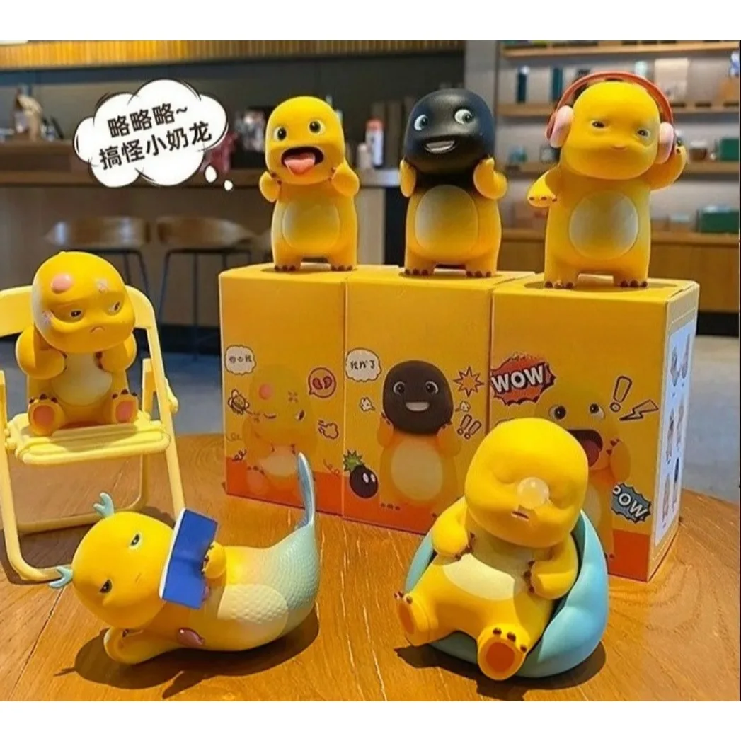 

Новая популярная милая молочная фигурка дракона, экшн-фигурка, глухая коробка, украшение для ручного стола, коллекция кукол, игрушка для ребенка, подарок на день рождения, индивидуальный подарок