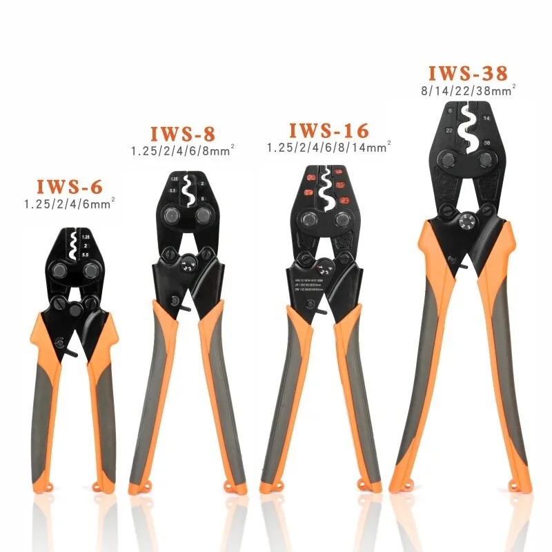 Multifunctional Crimping Pliers IWS-16/38  Bare Terminal Cold Pressing Terminal Pliers Crimping Pliers Ratchet