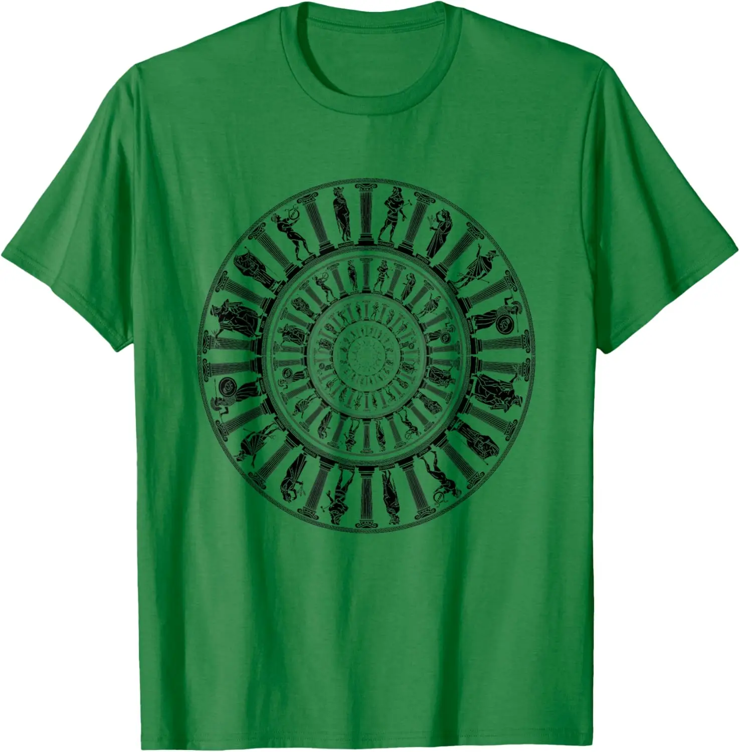 Greek Gods Vortex Ancient Greece Mythology Portal T-Shirt 100% Cotton O-Neck Short Sleeve Summer Casual Mens T-shirt Streetwear