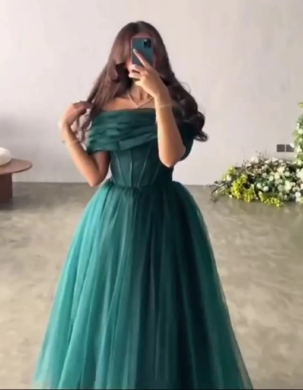 Customized Jiayigong Simple Bateall A-line Evening  Shirred Layered Net/Tulle Formal Occasion Gown	prom dresses 2023 luxury gown