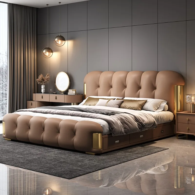 Air Inflatable Massage Bed Headboards Modern Inflatable Capsule Space Saving Bed Japanese Sun Camas De Casal Home Furniture