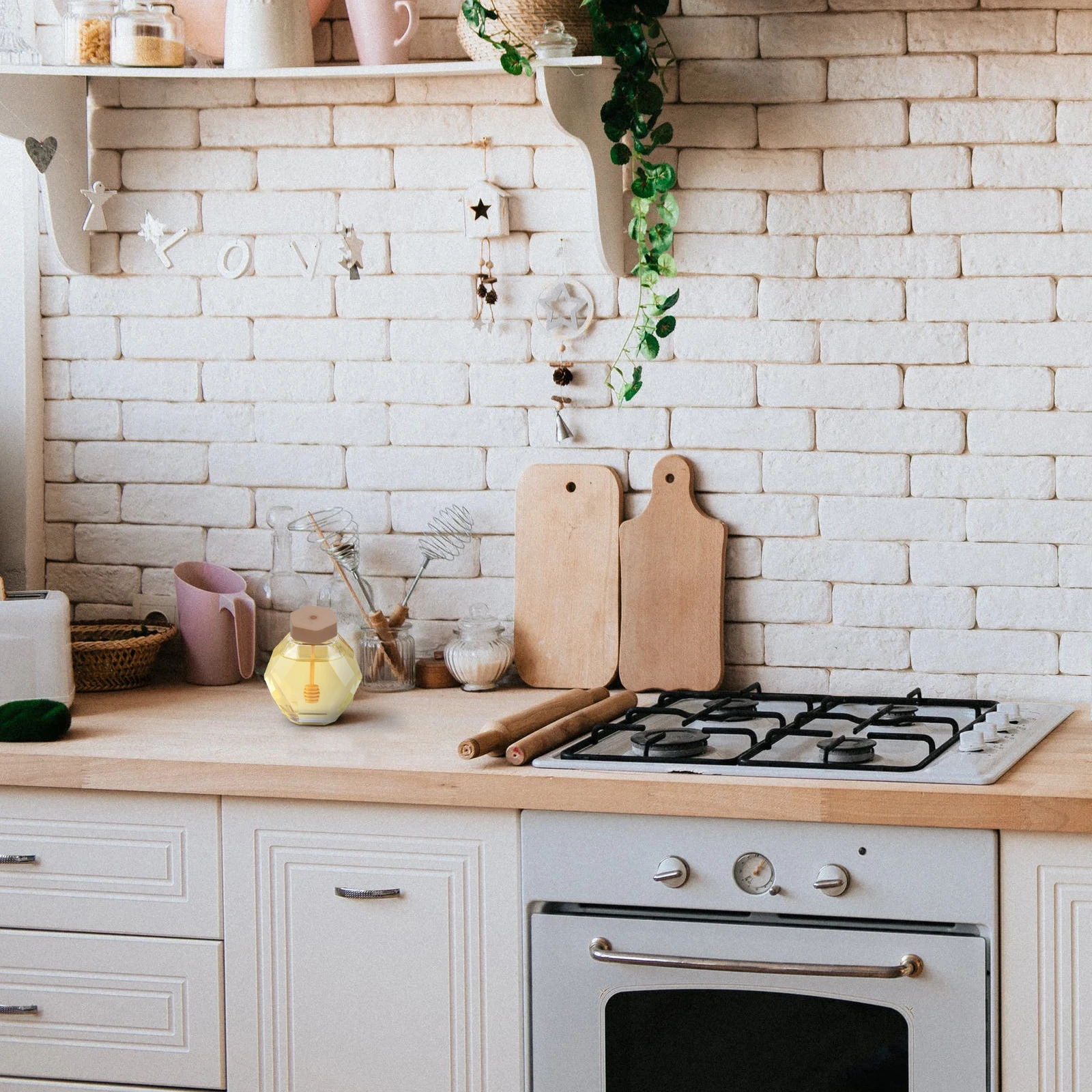 

2Pcs Clear Honey Jars Transparent Honey Bottle High-Quality Materials Long-Lasting Use Kitchen Storage Clear Jars