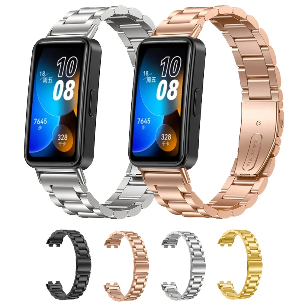 Stainless Steel Strap For Huawei 9 Watchband Metal Bracelet For Huawei 8 Wristband Replaceable Accessories Business Band Correa