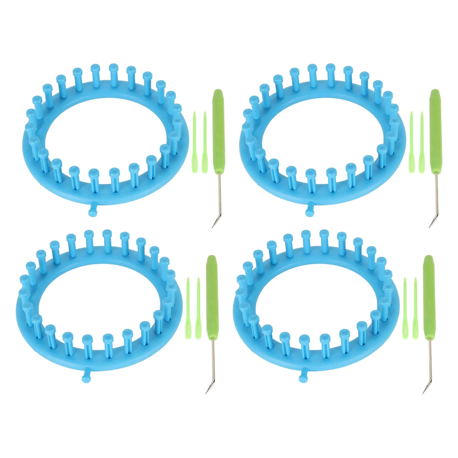 

2/4Pcs Round Knitting Loom Diameter Sturdy Plastic Easy Operation Knitting Yarn Looms For Scarves Hats Socks