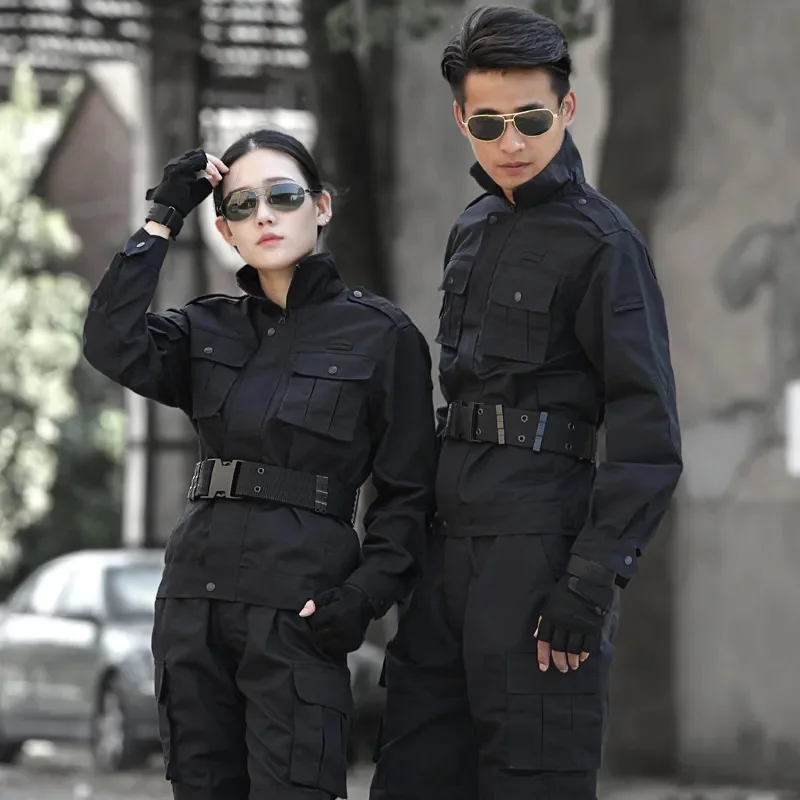 Black Military Uniform Tactical Suit Combat Shirt Uniforms Uniforme Militar Tatico Multicam Clothing Hunting Clothes Men