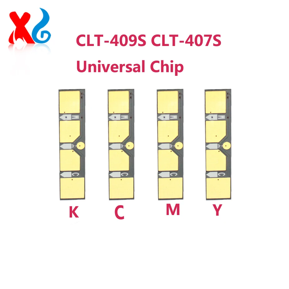4 قطعة CLT-K407S CLT-K409S الحبر رقاقة لسامسونج CLP-310 CLP315 CLX3170 CLX3175 CLP-320 325 326 CLX-3185 3187 315 3175 407 409