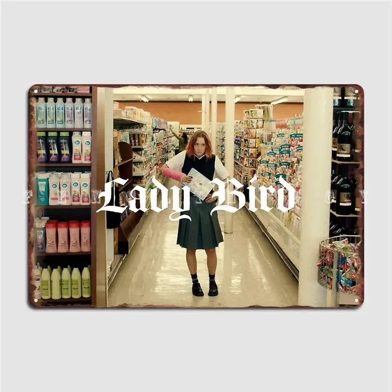 Lady Bird Saoirse Ronan Poster Metal Plaque Pub Living Room Designing Plates Tin Sign Posters