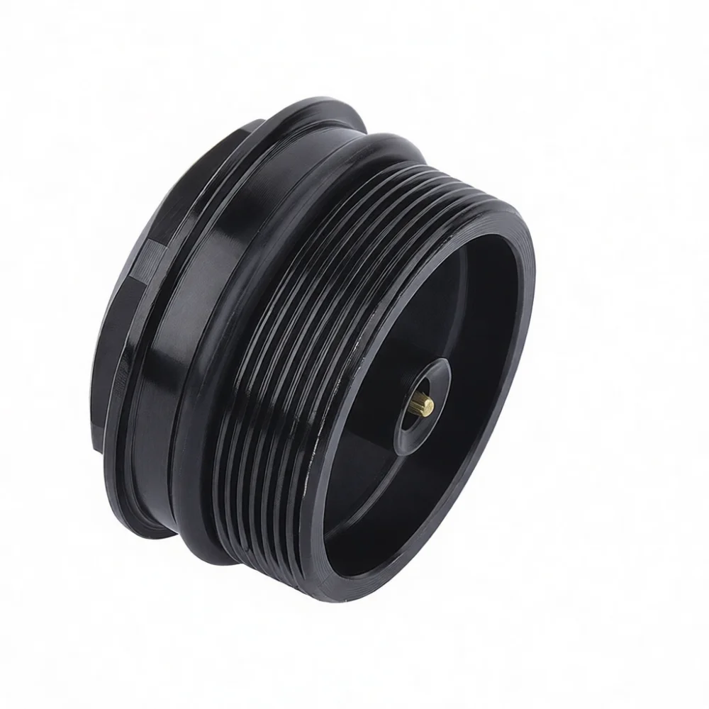 For Bolany Bike Air Fork Valve Cap Aluminum Alloy Double Seal Ring Repair Parts MTB Mountain Bicycle Front Fork Nut 31mm 1.0P
