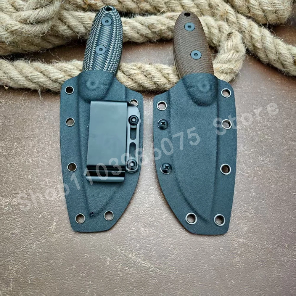 Couteau d'auto-défense extérieur D2 haute dureté ES-S, manche G10, couteau de chasse tactique d'auto-défense de Camping avec plusieurs outils