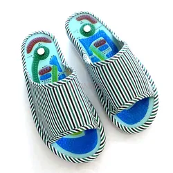 Magnetic therapy acupoint massage slippers, health care sole massage shoes, thick sole anti slip foot therapy sandals