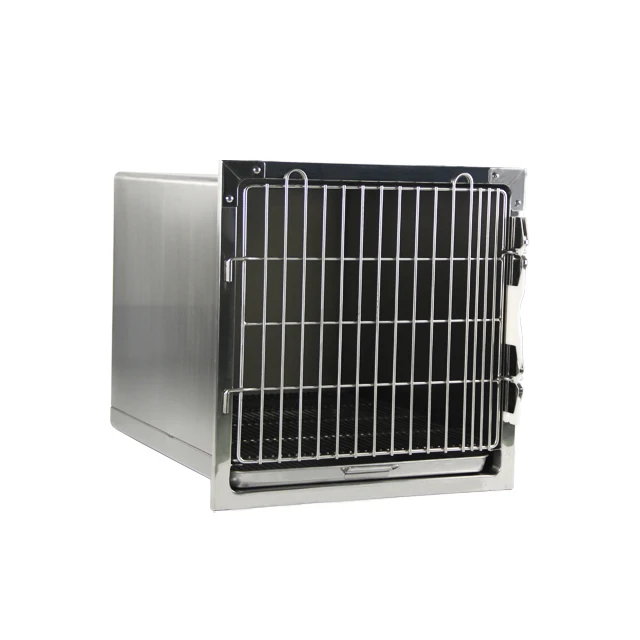 Combined Veterinary Cages Banks 304 Stainless Steel Cat Dog Pet Animal Clinic Cages