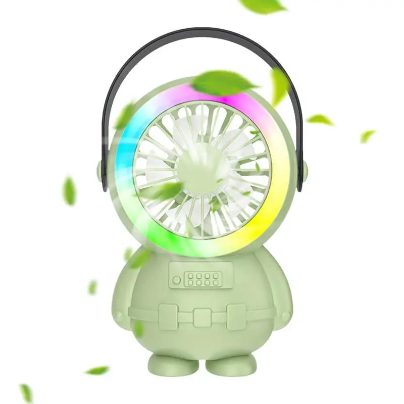 

Mini Astronaut Fan Rechargeable Cooling Personal Fan Portable Handheld Electric Fan USB Quiet Desk Fan With Strong Wind For