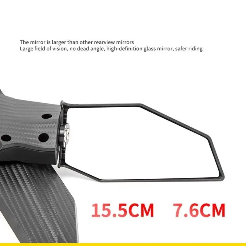 

SZCH Wing Rearview Mirror Side Mirrors Wind Wing Mirrors Multi for NMAX155 400 NINJA400 1 Pair