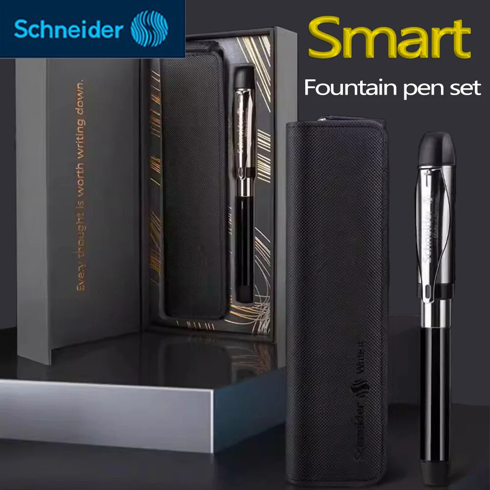 1Set Germany Schneider Fountain Pens Suit Smart ID Adult Business Iridium Pen Gift Box for Men Pens for Writing School Supplies