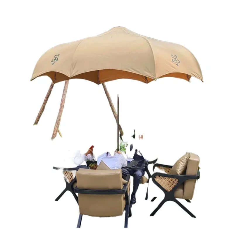 Nordic Outdoor Umbrella Courtyard Garden Villa Hotel B & B Outdoor Balcony Landscape Leisure Aluminum Parasol