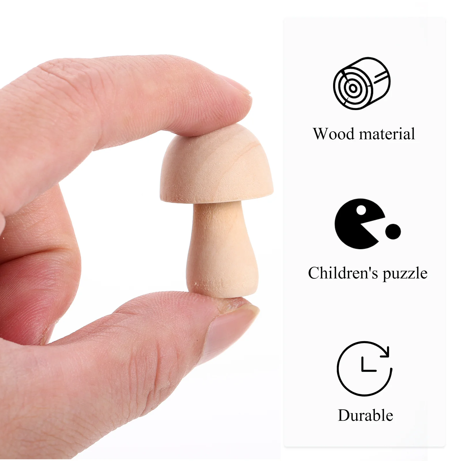 10Pcs DIY Graffiti Wooden Mushroom Adorns Perfect for Home Schools Kindergartens Gift Choice Unfinished Mushroom Models