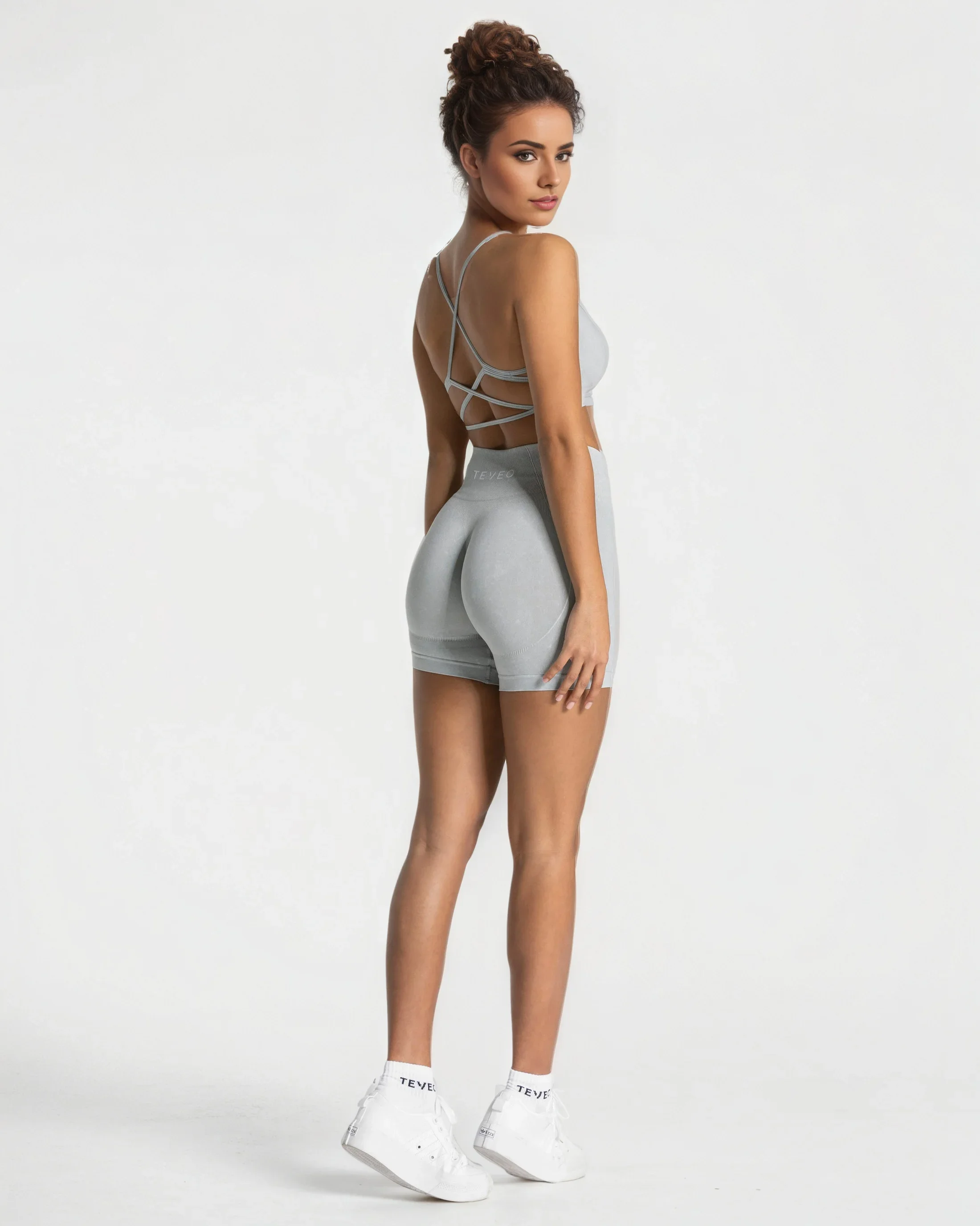 Women's Workout Shorts Acid Covert Sculpt — High Waist, Seamless