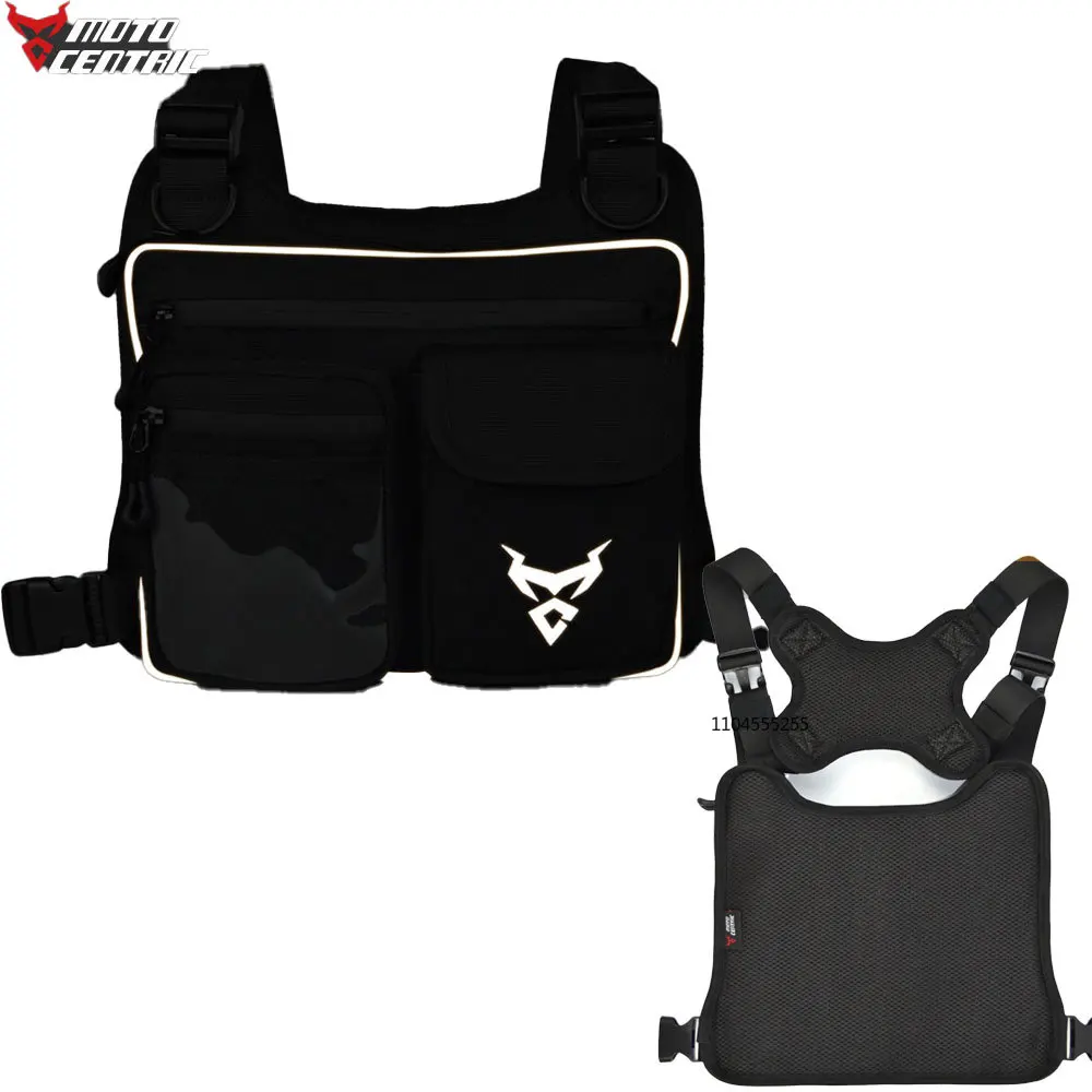 

Мужская нагрудная сумка для езды на мотоцикле, большая вместительная спортивная повседневная тактическая жилетка, сумки, уличные водонепроницаемые дышащие сумки-оксфорды