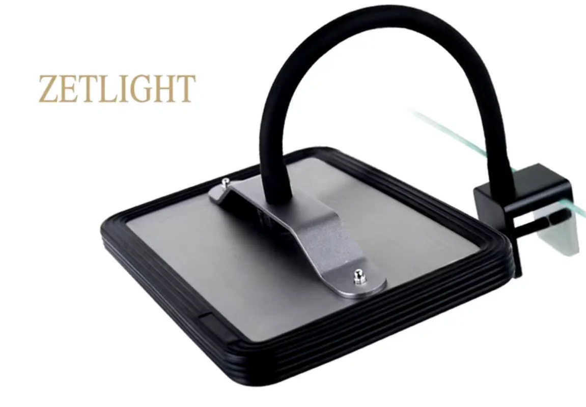ZETLIGHT E2 مصباح خزان الطحالب، ضوء خزان العشب، ضوء خزان الطحالب LED المرجاني لمياه البحر، ضوء مشبك خزان الأسماك، ضوء خزان البحر الصغير