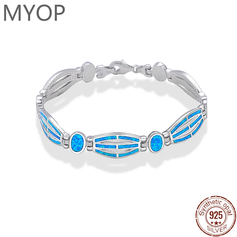 

MYOP Starry Enchantment Love In Brilliance 925 Sterling Silver Opal Bracelet