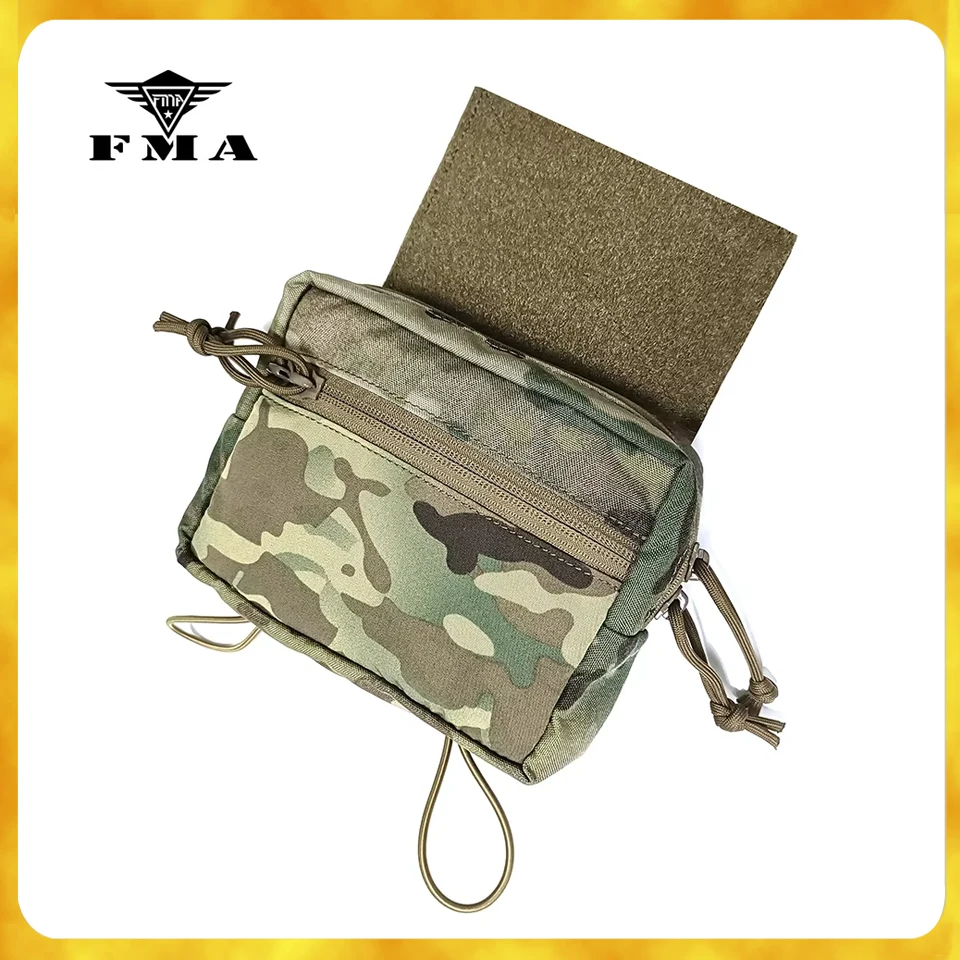 

FMA Tactical Chest Pocket Ranger Green Drop Pouch Hanging Bag for Chest Rig Universal Molle Bags