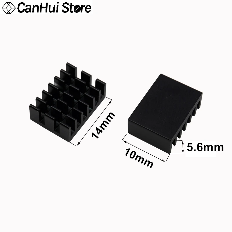 10pcs 14*10*6mm 14x10x5.6 Aluminum Heatsink Radiator Suitable For Electronic Chip CPU Motherboard Graphics Card Heat Dissipation